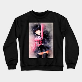 Mayuzumi Fuyuko Anime Watercolor Crewneck Sweatshirt